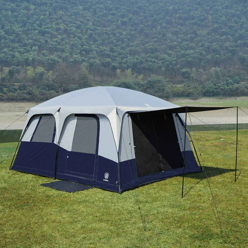 10-Person Blackout Tent With Covered Porch Area 1