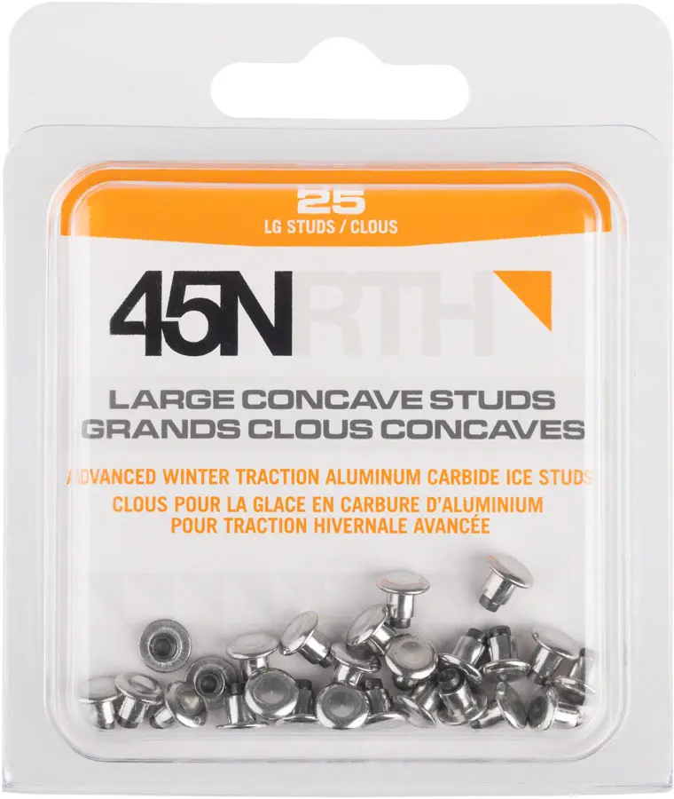 45Nrth Large Concave Carbide Aluminum Tire Studs (25-Pack) 1