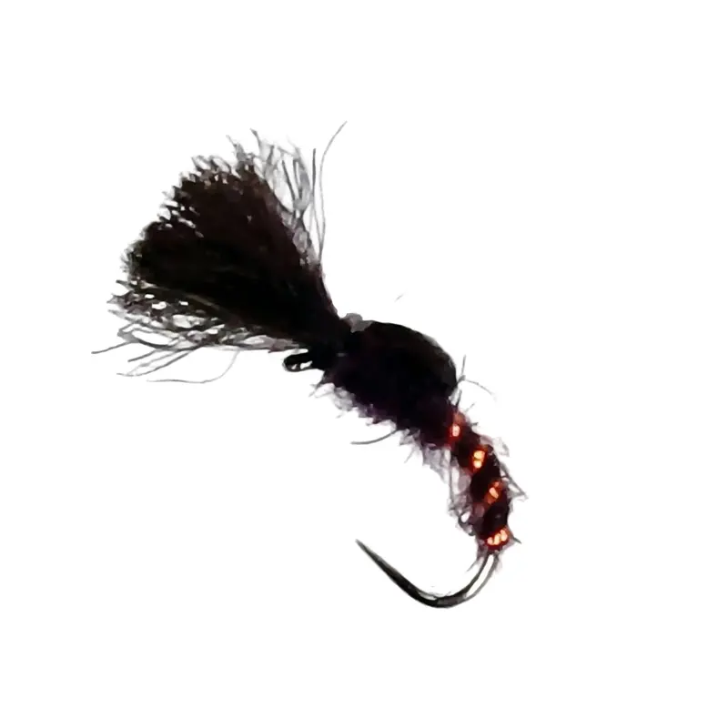 6-Pack Claret Possum Emerger Dry Flies For Shaving Brush Patterns 1