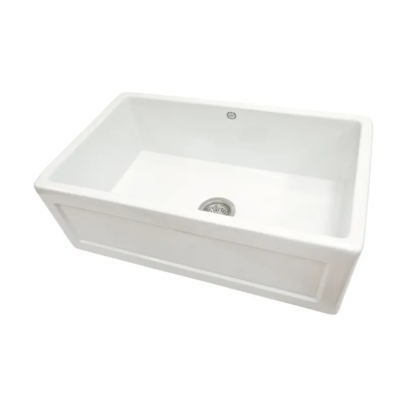 755X455Mm Farmhouse-Style Fireclay Sink 1
