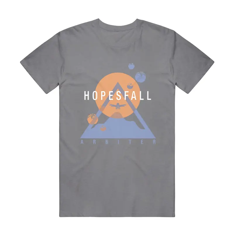Abstract Design T-Shirt In Granite Grey 1