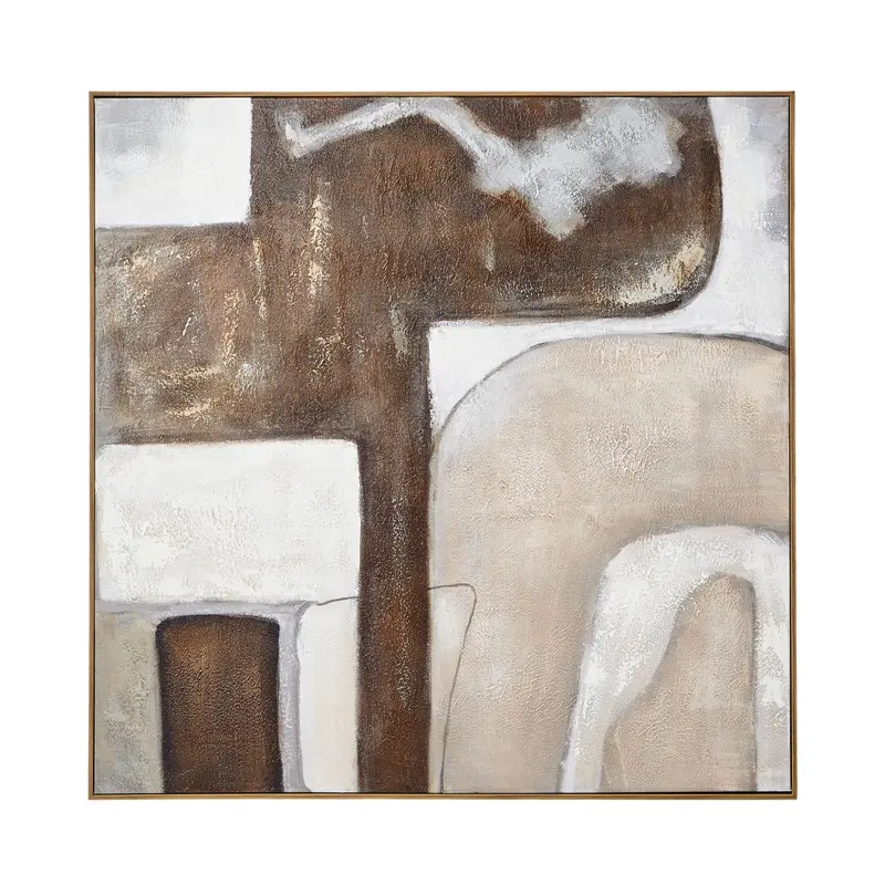 Abstract Earth Canvas Print No. Ii – 100X100Cm Framed Art 1