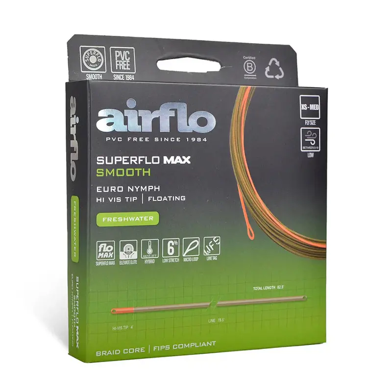 Airflo Superflo Max Euro Nymph Line – Hi-Visibility Tip, Smooth Casting Floating Line 1