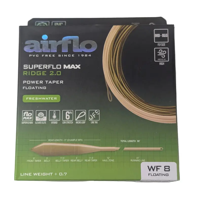Airflo Superflo Max Ridge 2.0 Power Taper – Floating Fly Line For Distance & Control 1