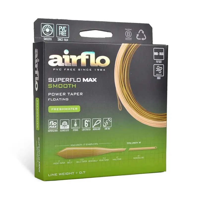 Airflo Superflo Max Smooth Power Taper – Balanced Floating Line For Effortless Loops 1