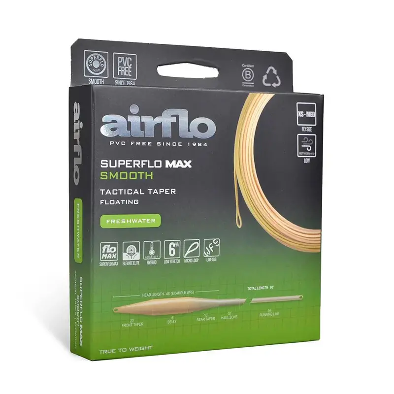 Airflo Superflo Max Smooth Tactical Taper – Short-Head Floating Line For Tight Spaces 1