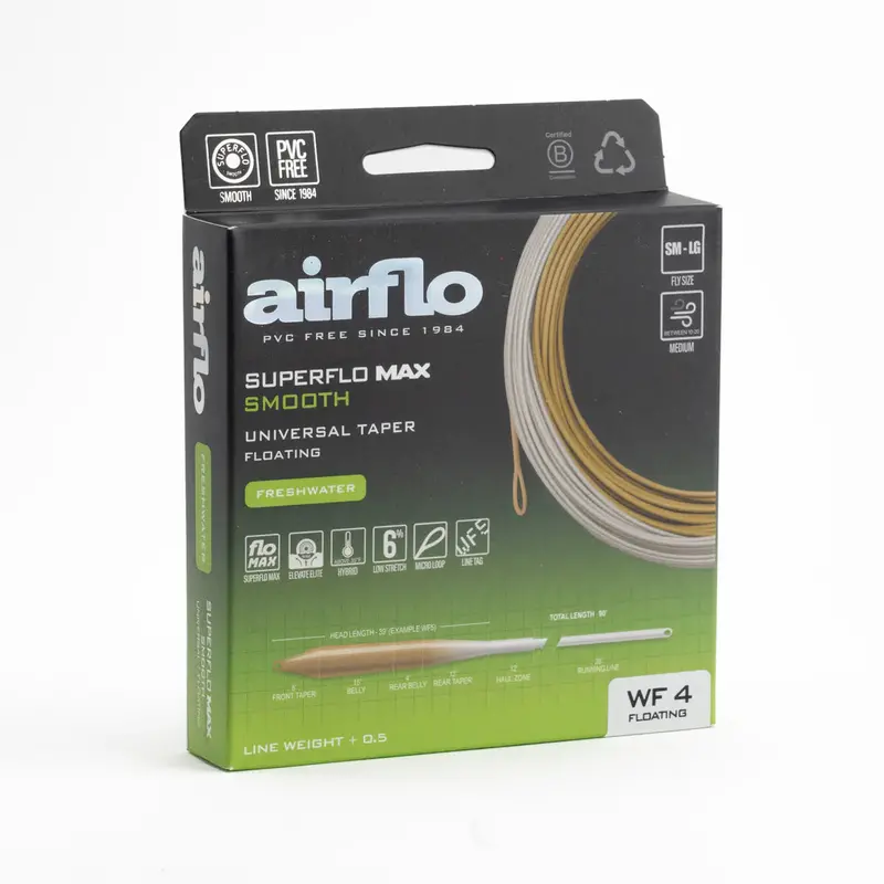 Airflo Superflo Max Smooth Universal Taper – All-Round Floating Fly Line For Beginners & Pros 1