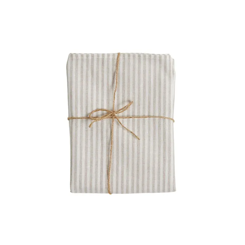 Almond Stripe Linen Napkin Set – Marais Collection, 45X45Cm (4-Pack) 1