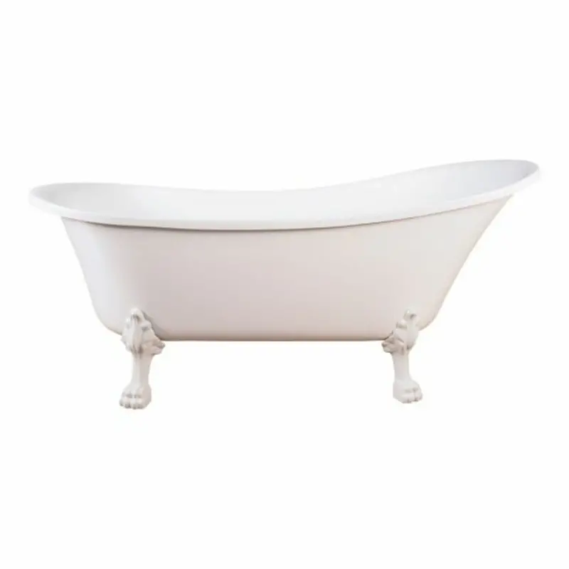 Alto 1520Mm White Freestanding Bath – White Powder-Coated Feet Bundle 1