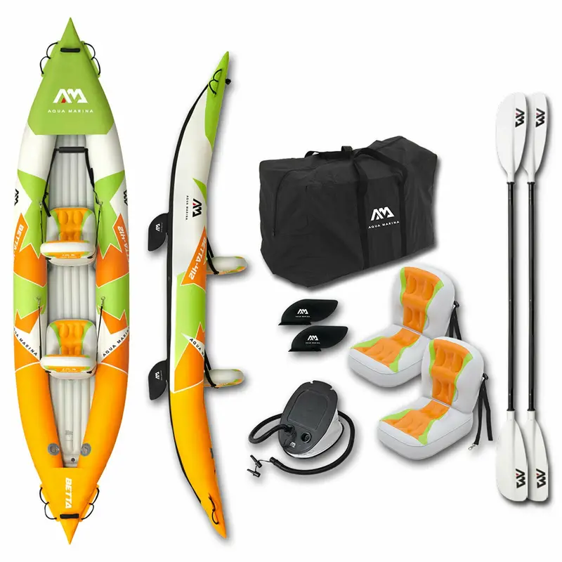Aqua Marina Betta-412 Inflatable 2-Person Kayak (13'6") 1