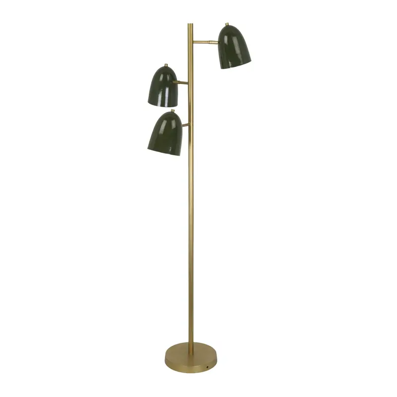 Argo Matte Brass Floor Lamp – 158Cm Tall Industrial-Style Standing Light 1