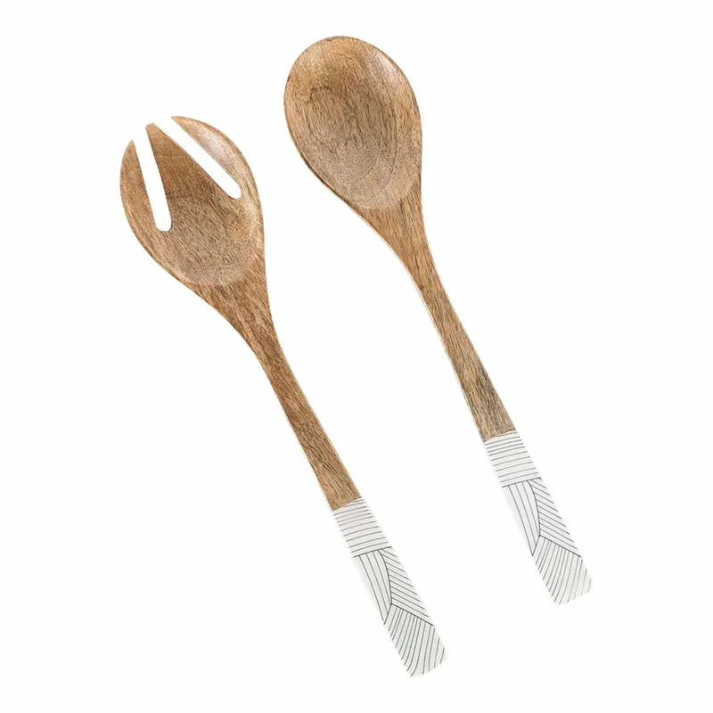 Arlo Wooden Serving Servers – Set Of Two, 33.5 X 7 X 2.5 Cm Carving Tools 1