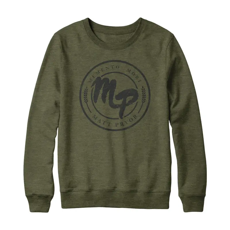 Army Green Emblem Sweatshirt 1