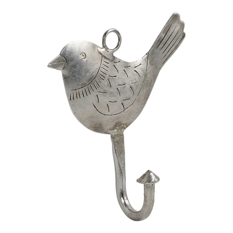 Ashika Rustic Iron Wall-Mounted Bird Hook 1