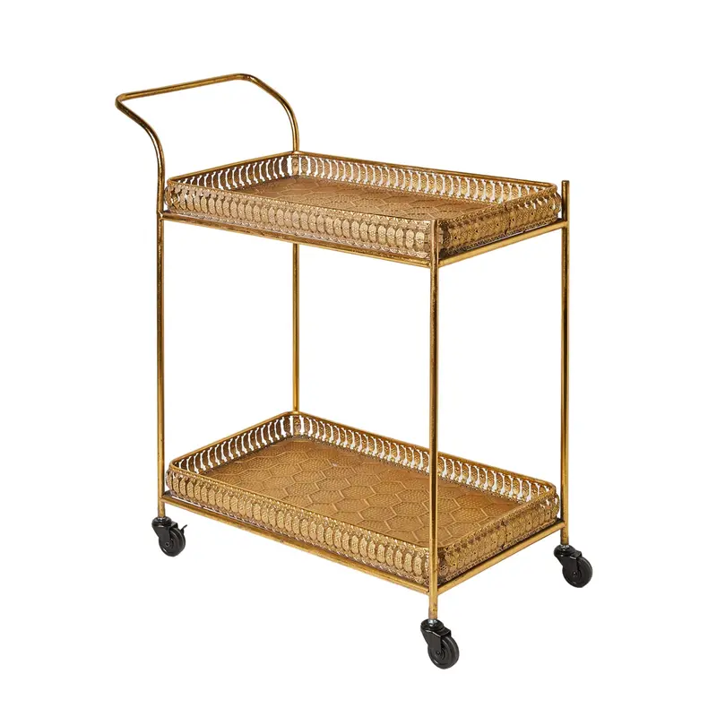 Avalene 79Cm Mobile Drinks Trolley With Shelf 1