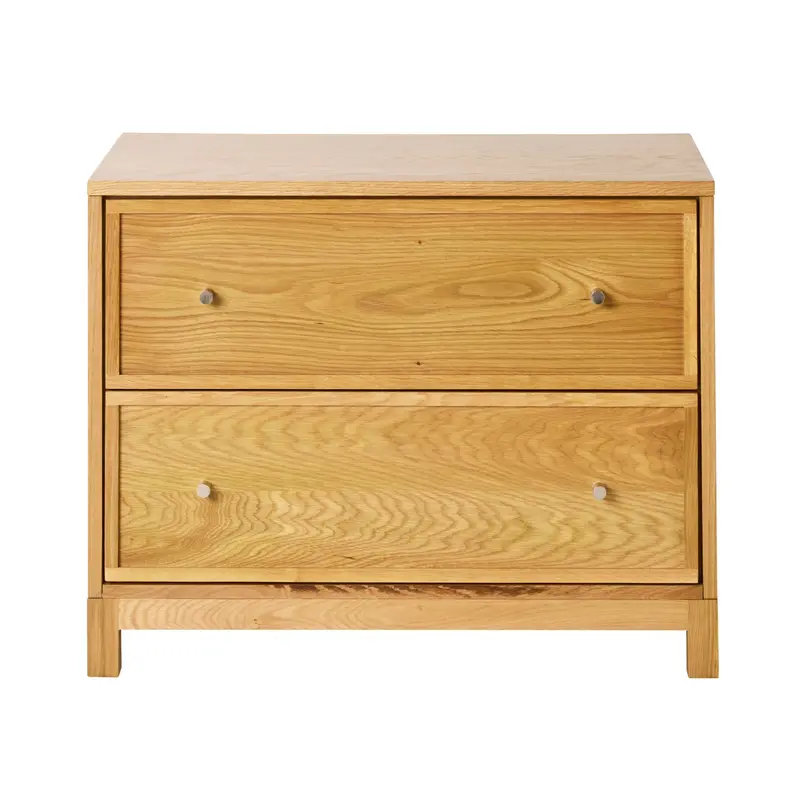 Avalon Light Oak Two-Drawer Bedside Table 1