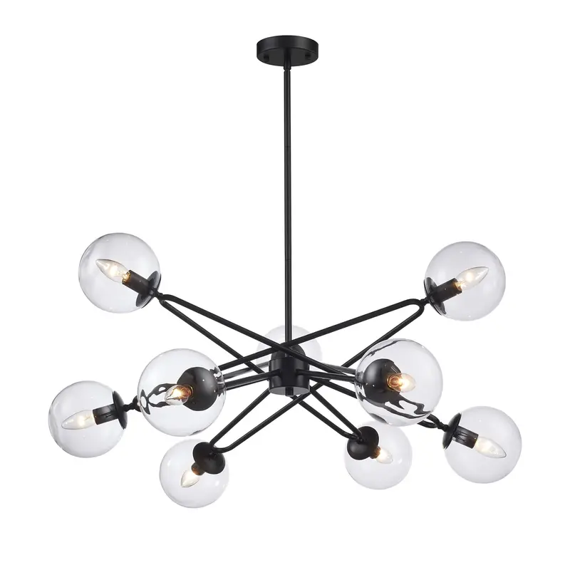 Azura 9-Light Pendant Fixture – Metallic Finish, 95 X 40 Cm 1