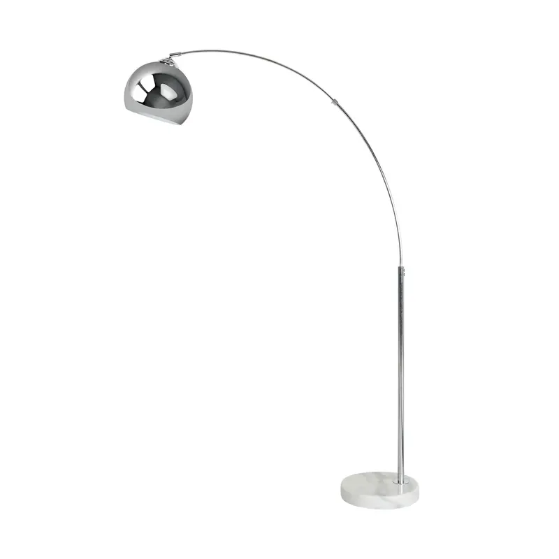 Azzedine Silver-Tone Floor Lamp – 166 Cm Height 1