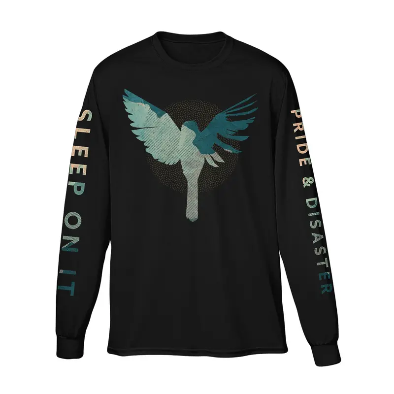 Bird Long-Sleeve T-Shirt – Classic Black Crewneck 1