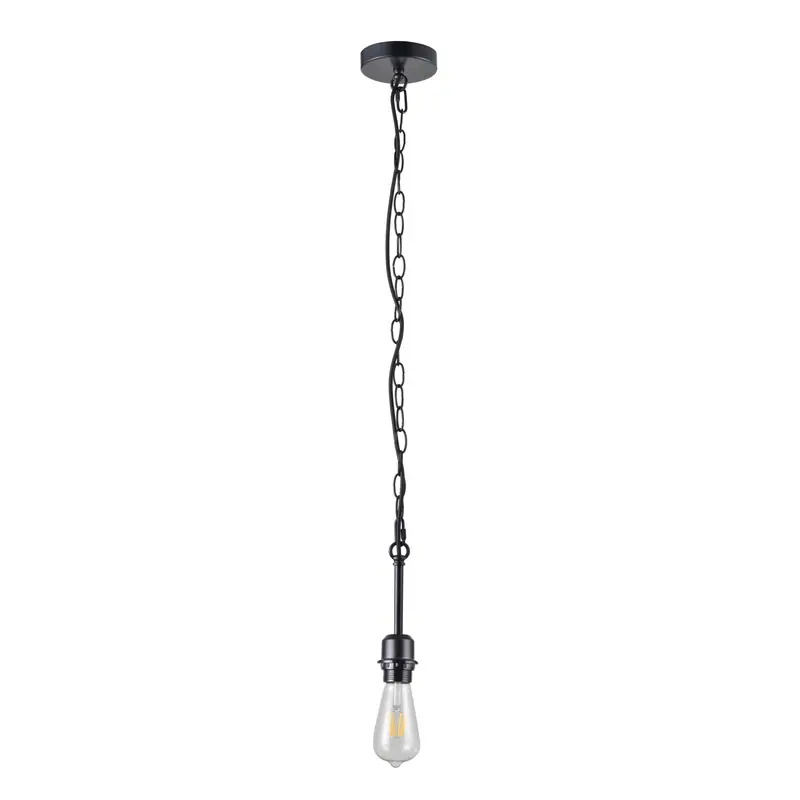 Black 150Cm Adjustable Chain Cord Pendant Light 1