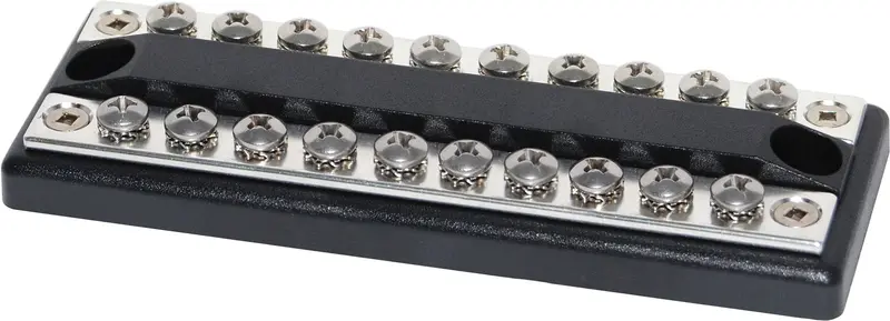 Blue Sea Systems Dualbus 100A Busbar – Ten-Circuit Distribution Block (Model 2702) 1