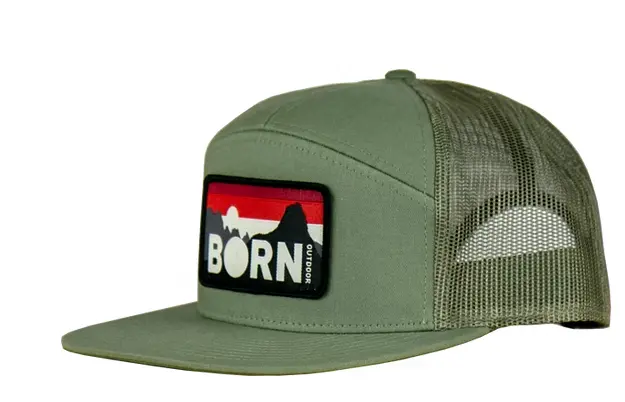 Born Outdoor Flat-Bill Trucker Style Cap 2