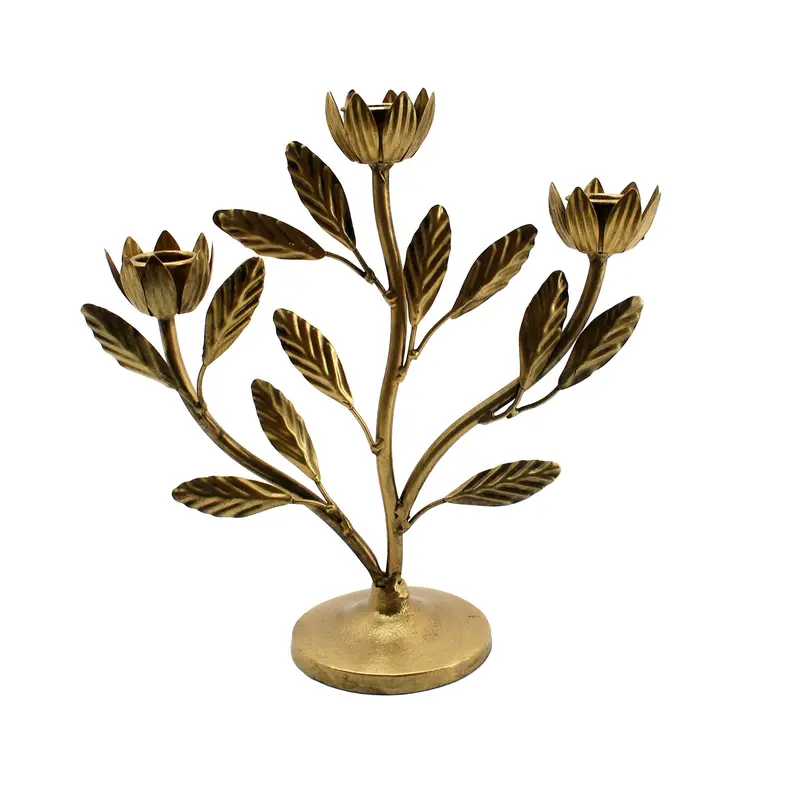 Branch-Style Candleabra – Secret Garden Metallic Finish 1
