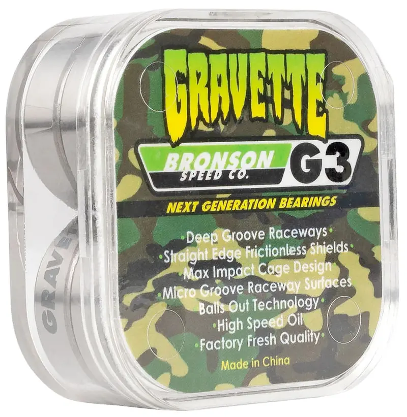 Bronson Speed Co Gravette Pro G3 Precision Skate Bearings 1