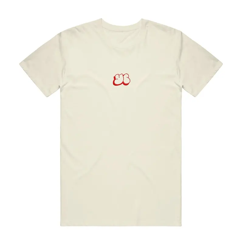 Bubble Embroidery Natural Cotton T-Shirt 1