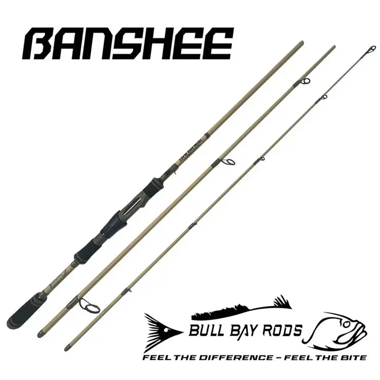 Bull Bay Banshee Travel Spinning Rod – Compact Multi-Piece Fishing Rod 1