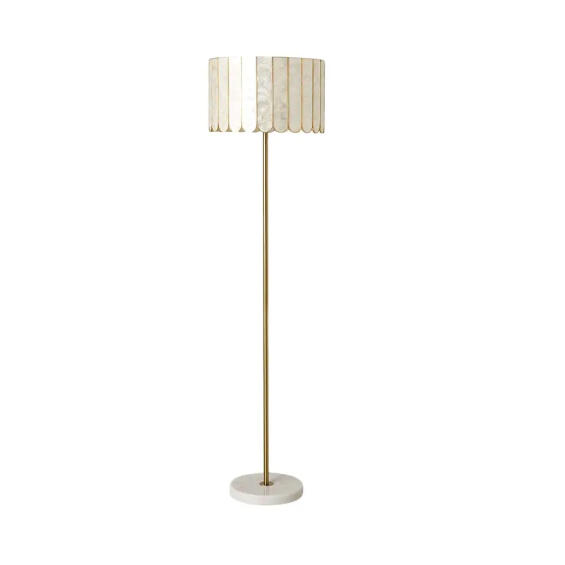 Chantelle Capiz Shell Floor Lamp – Coastal Table Lamp Alternative, 156Cm Height 1