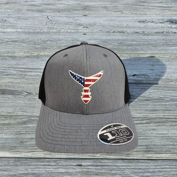 Chasing Tail Liquid Embroidered Snapback – Heather Gray & Black 1