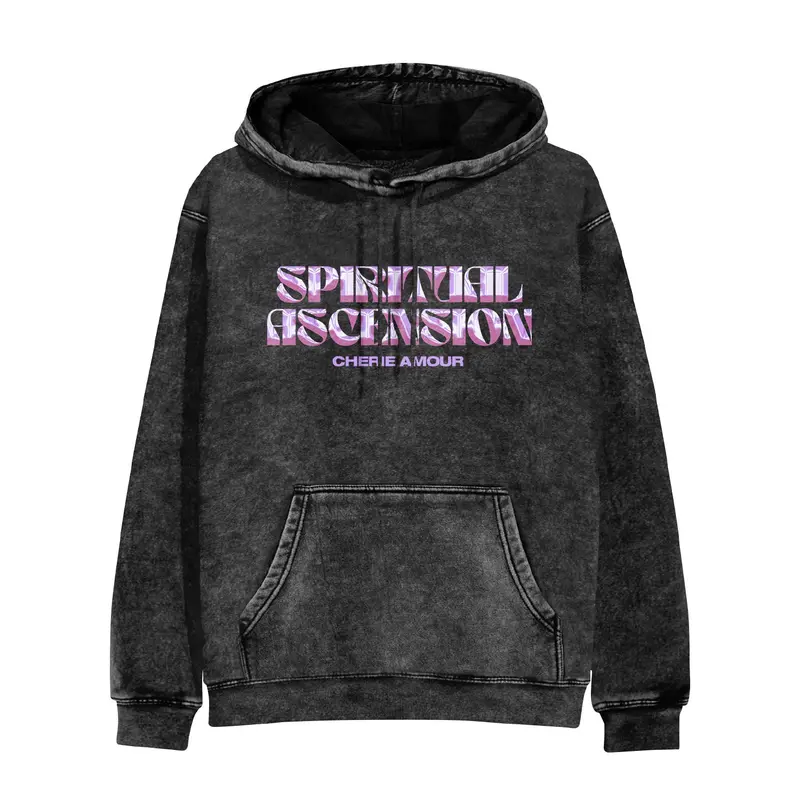 Chrome Black Mineral Wash Pullover Hoodie 1