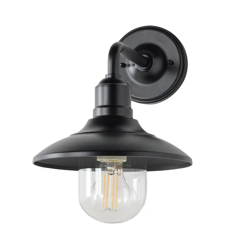Cody Black Exterior Wall Mount Light – Single-Bulb Design 1