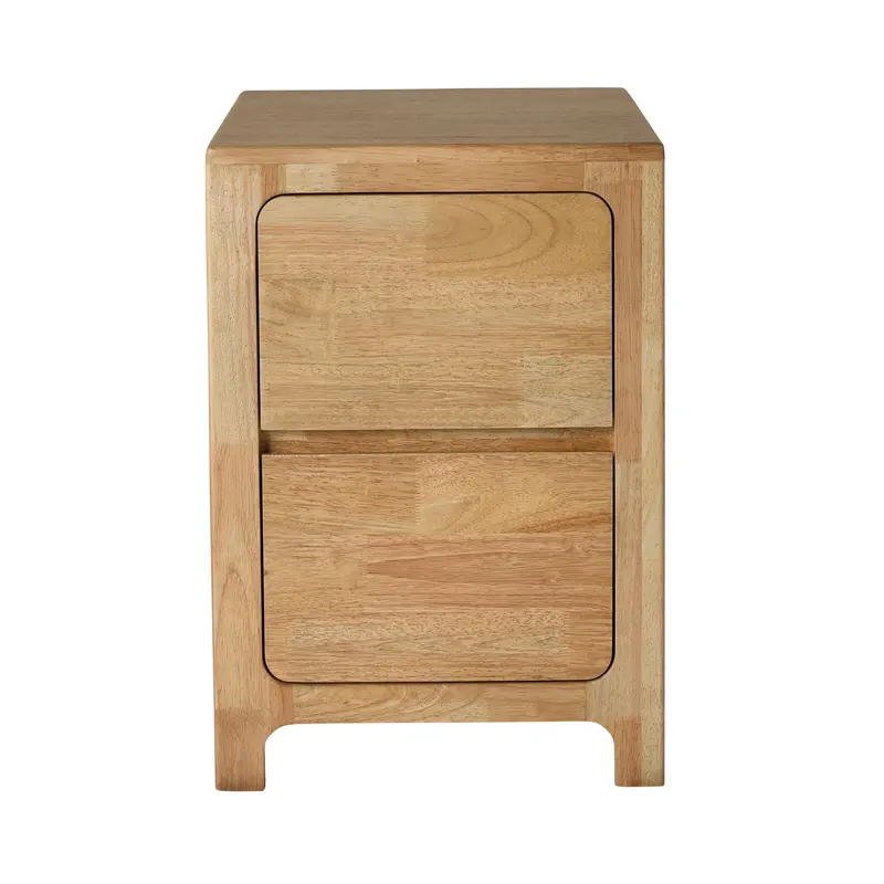 Curve Minimalist 2-Drawer Bedside Table 1