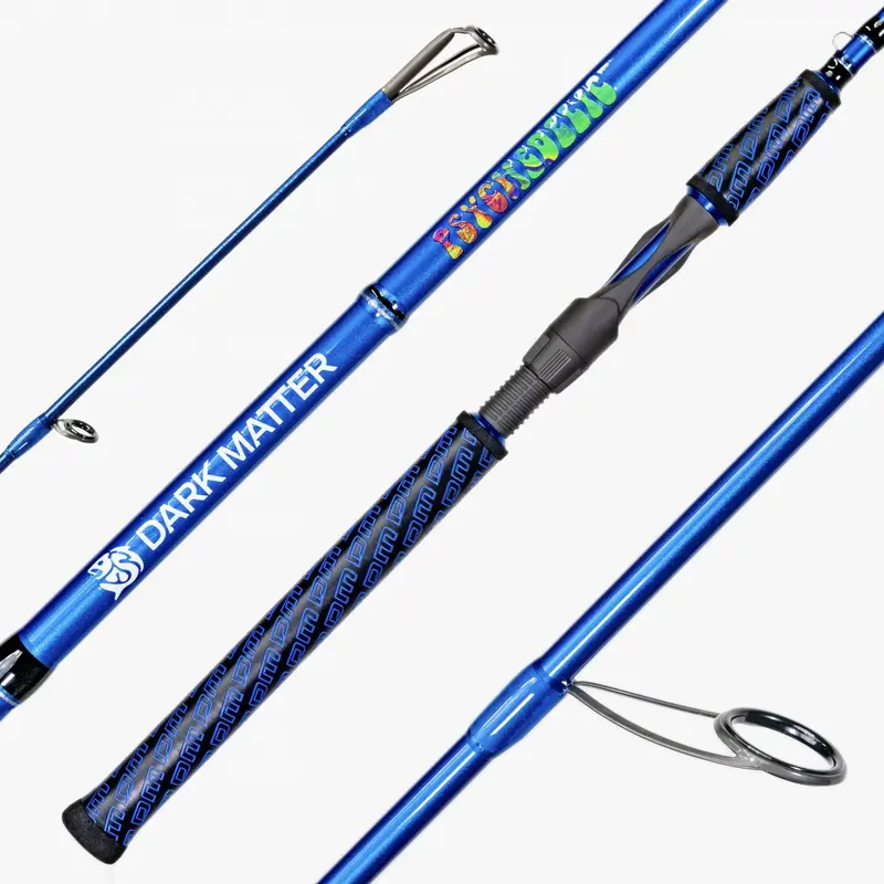 Dark Matter Psychedelic Pattern Inshore Spinning Rod 1
