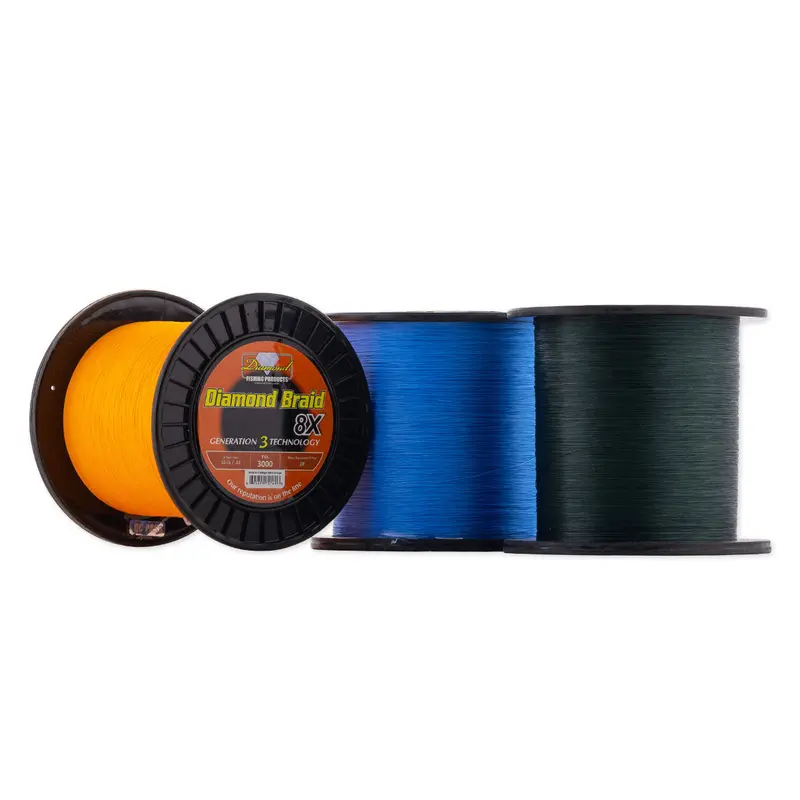 Diamond Generation 3 Solid Core 8X Braided Fishing Line – Pocket Spools 1