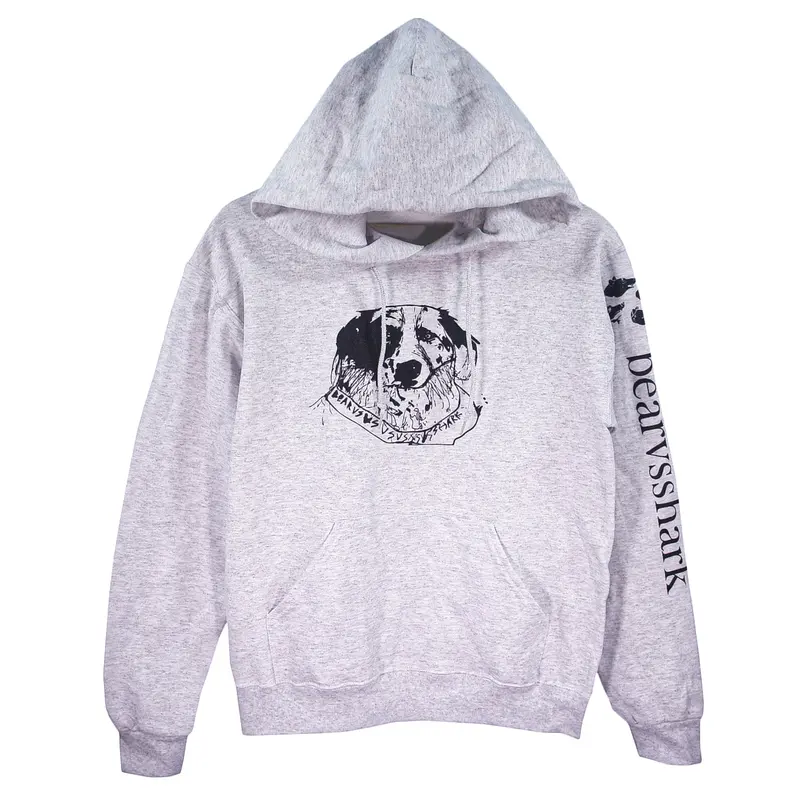 Dog Heather Grey Hoodie 1