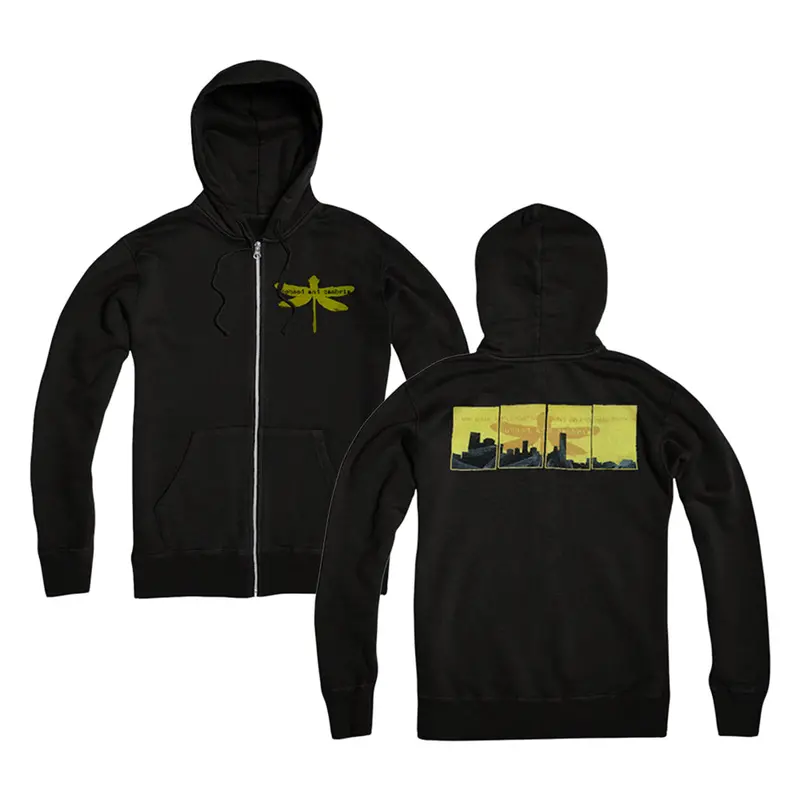 Dragonfly: Black Zip-Up Hoodie 1