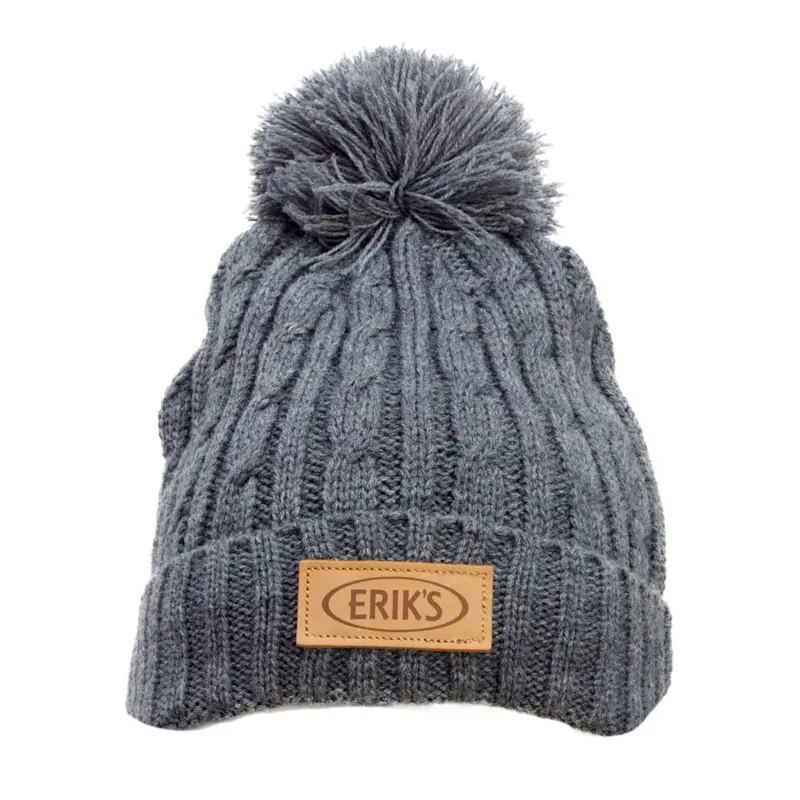 Eriks Pom Beanie – Soft Knit Winter Hat With Faux Fur Pom 3