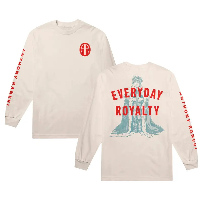 Everyday Royalty — Ivory Long-Sleeve T-Shirt 1