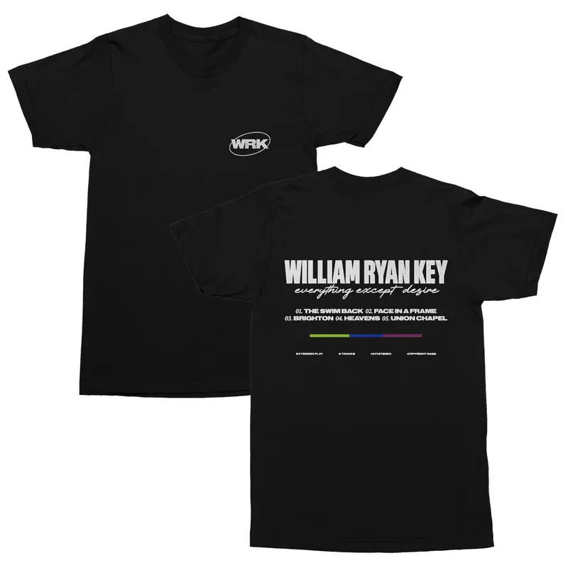 Everything Except Desire Black T-Shirt • Band Logo Front Print 1