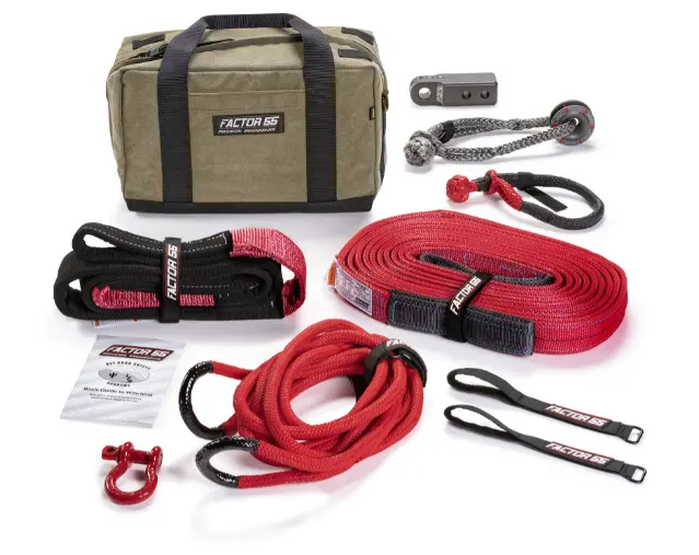Factor 55 Hemingway Powersports Recovery Kit – Atv/Utv & Motorcycle Towing Bundle 1