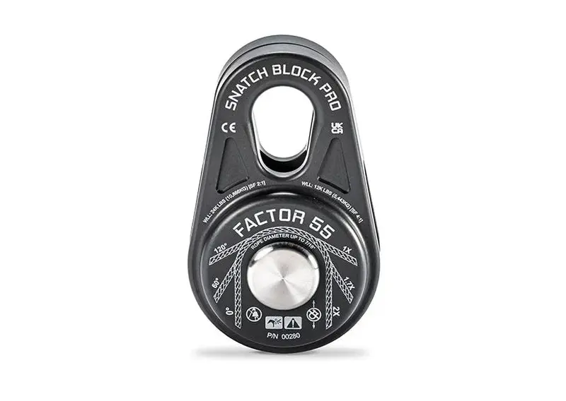 Factor 55 Snatch Block Pro – 6-Ton Rated Aluminum Pulley Block For Winch Systems (00280-06) 1