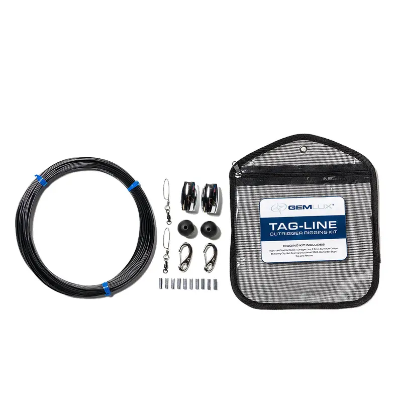 Gemlux Outrigger Tag-Line Kit – Adjustable Trolling Line Management 1