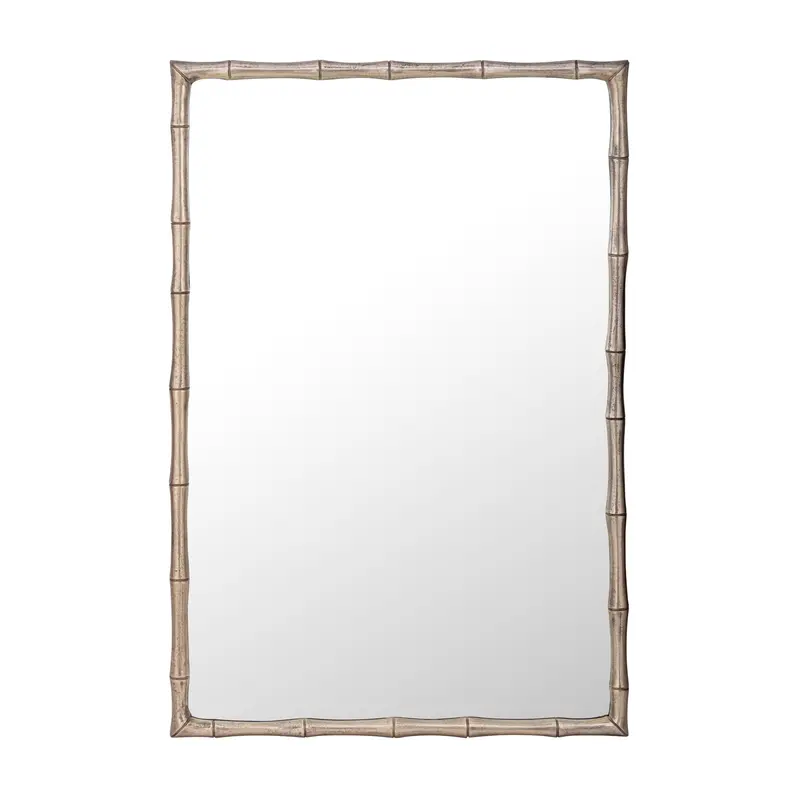 Gilded Bamboo-Framed Round Mirror – 76Cm Diameter 1