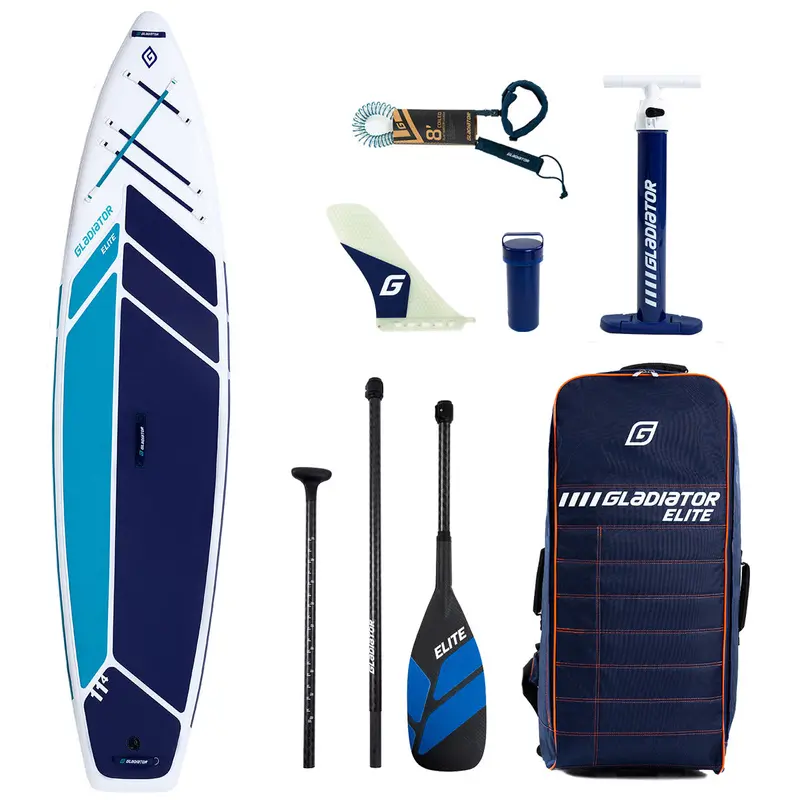 Gladiator Elite 11'4" Inflatable Stand-Up Paddleboard – 32" Wide, 4.7" Thick 1