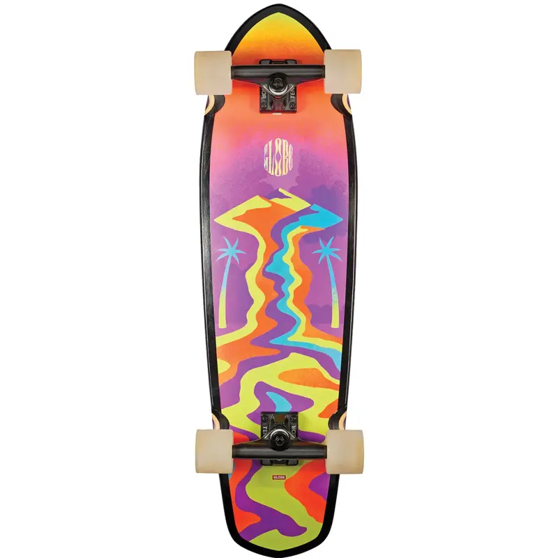 Globe Big Blazer Melted Mountains Graphic Longboard 1