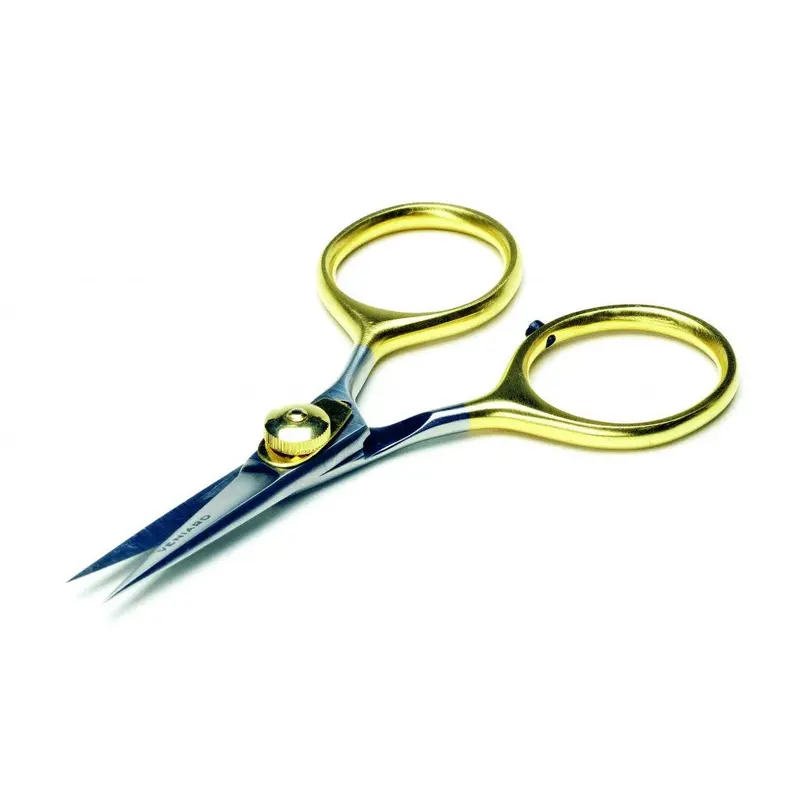 Gold Loop Razor Scissors – Sharp Stainless Steel Tying Shears (Veniard) 1