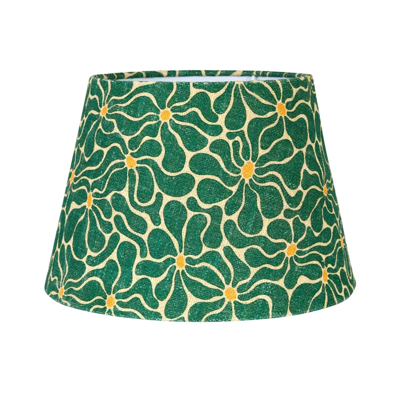 Green Tapered Lamp Shade – 35 Cm Top × 25 Cm Bottom × 24 Cm Height 1